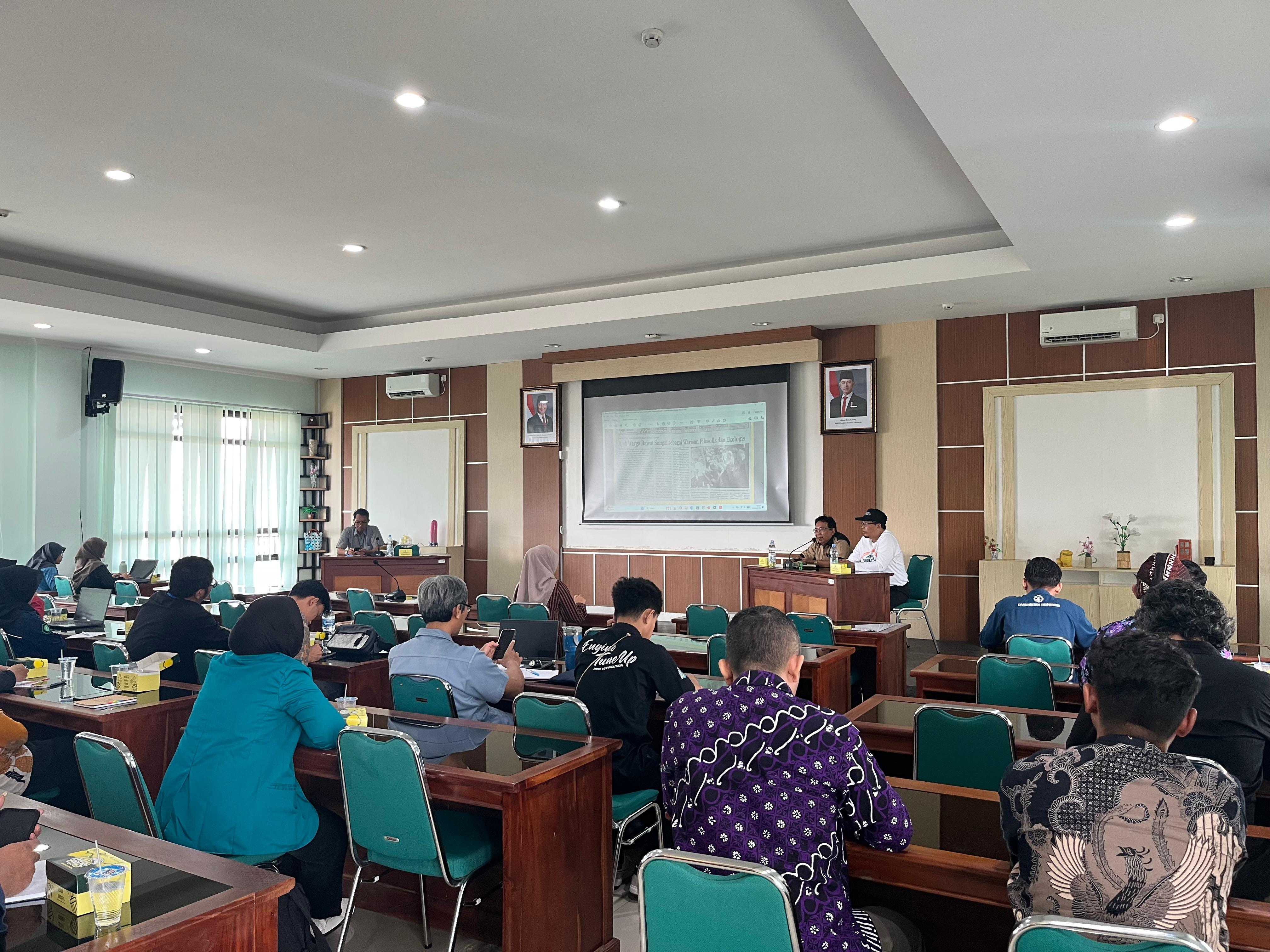 Sosialisasi Kegiatan Pembersihan Sungai dalam Rangka Mendukung KKN Tematik Sungai dan Pengabdian Dosen