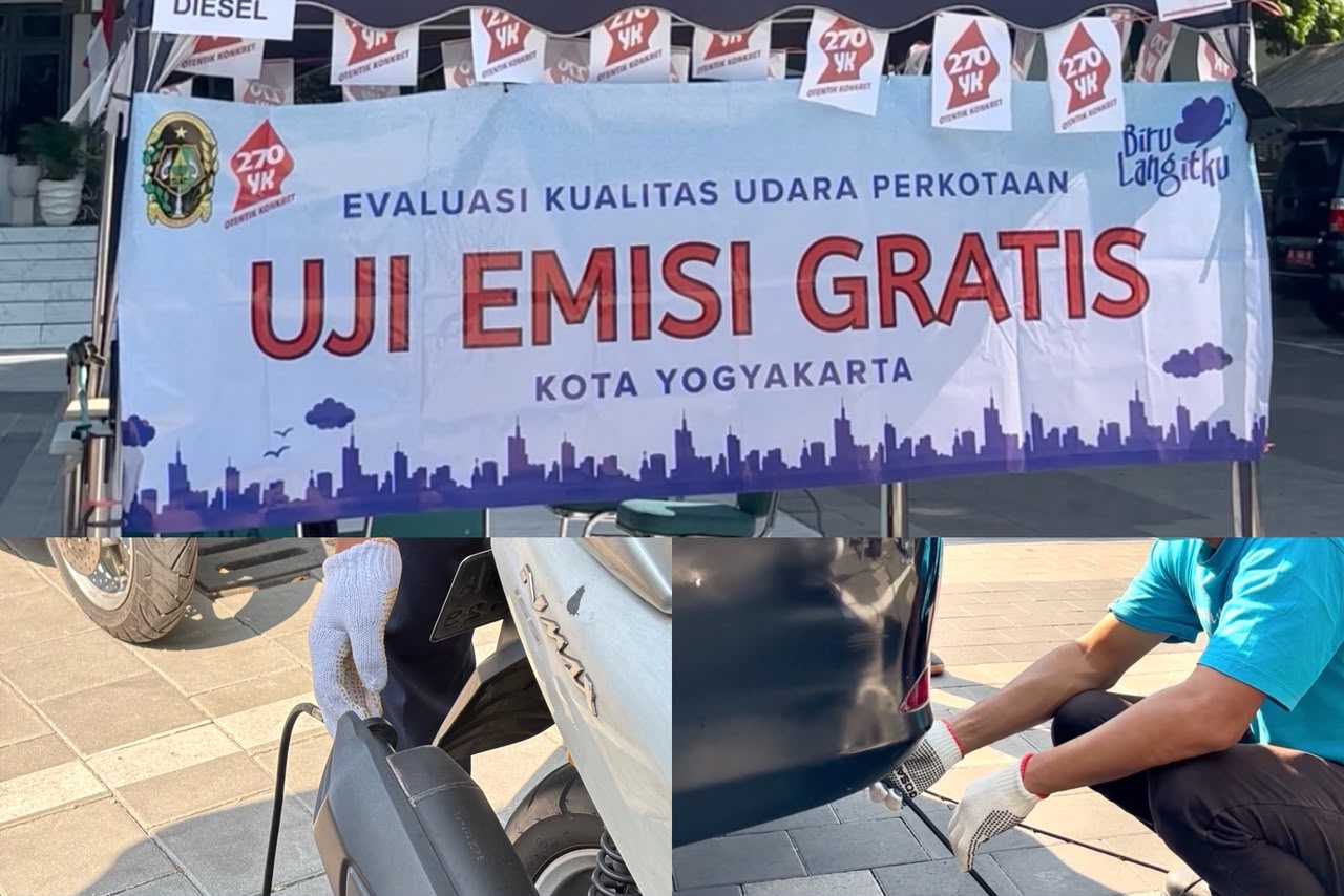 Uji Emisi Kendaraan Bermotor Dalam Rangka HUT Ke-270 Kota Yogyakarta